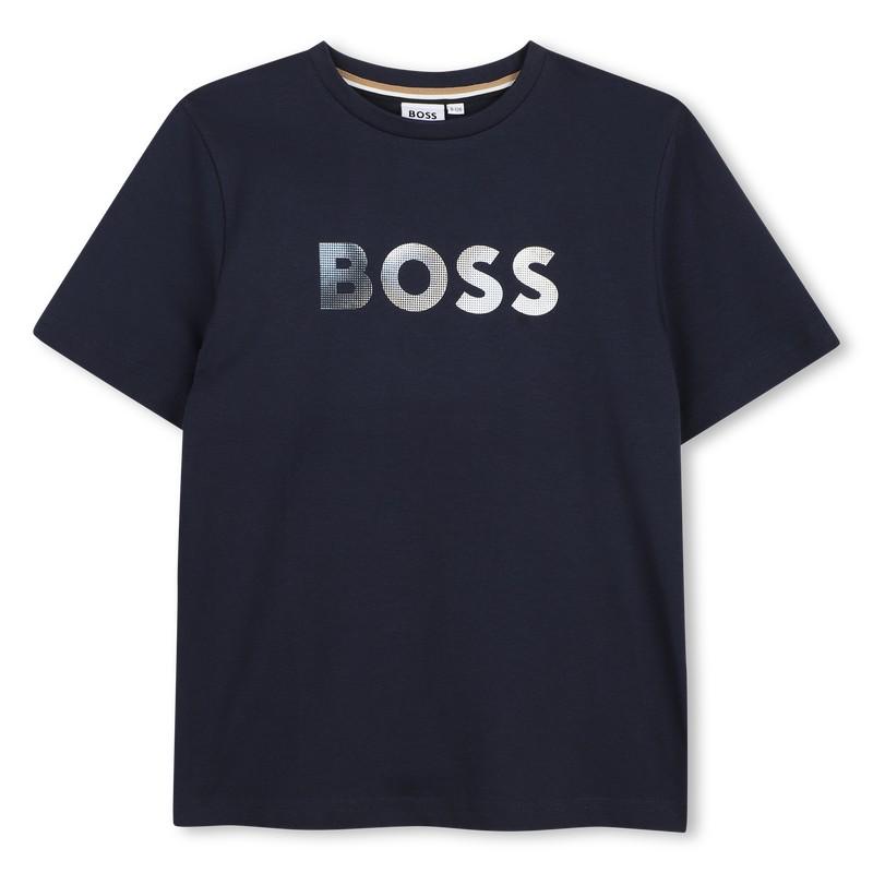 T-shirt con stampa logo J52983 849 BOSS 