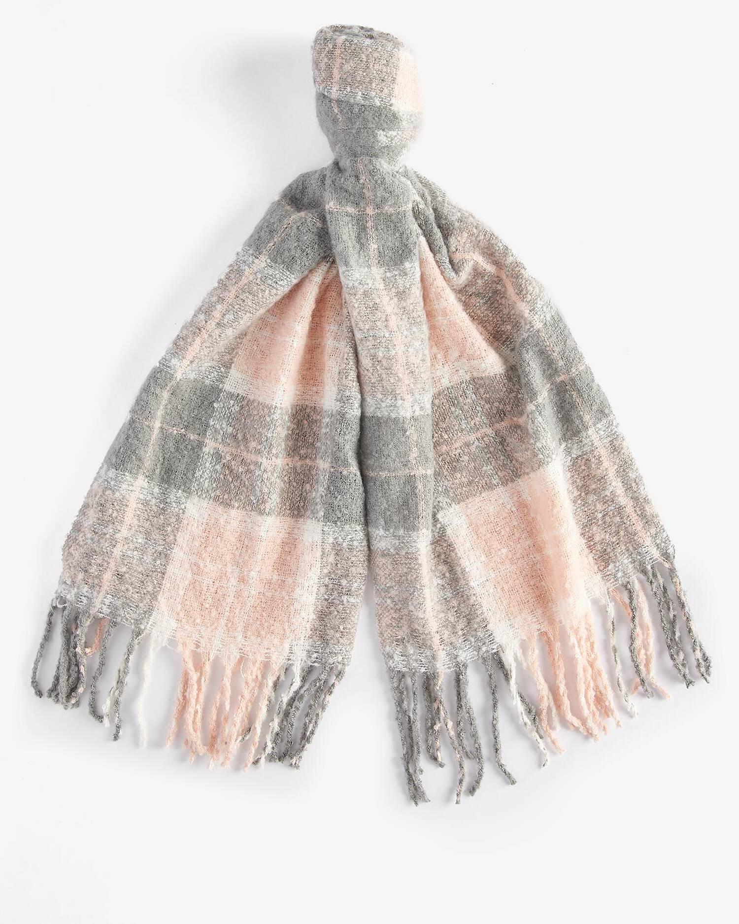 Set regalo berretto e sciarpa tartan Saltburn LGS0077 GY31 BARBOUR 