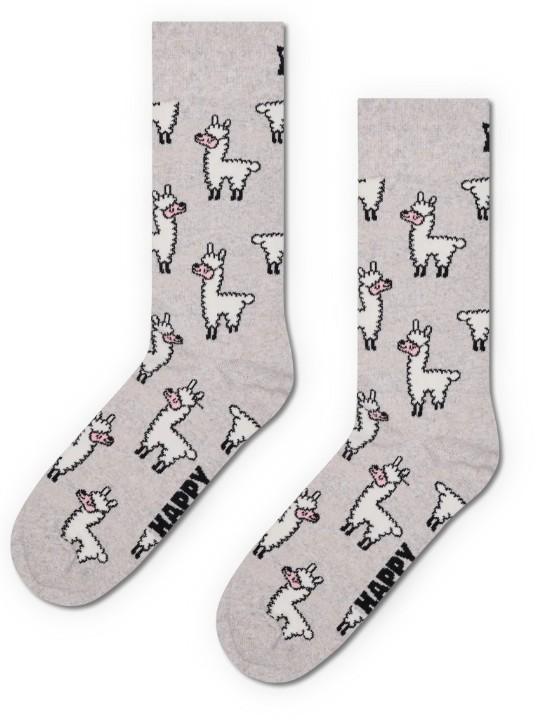 Llama Sock P003192 GREY HAPPY SOCKS 