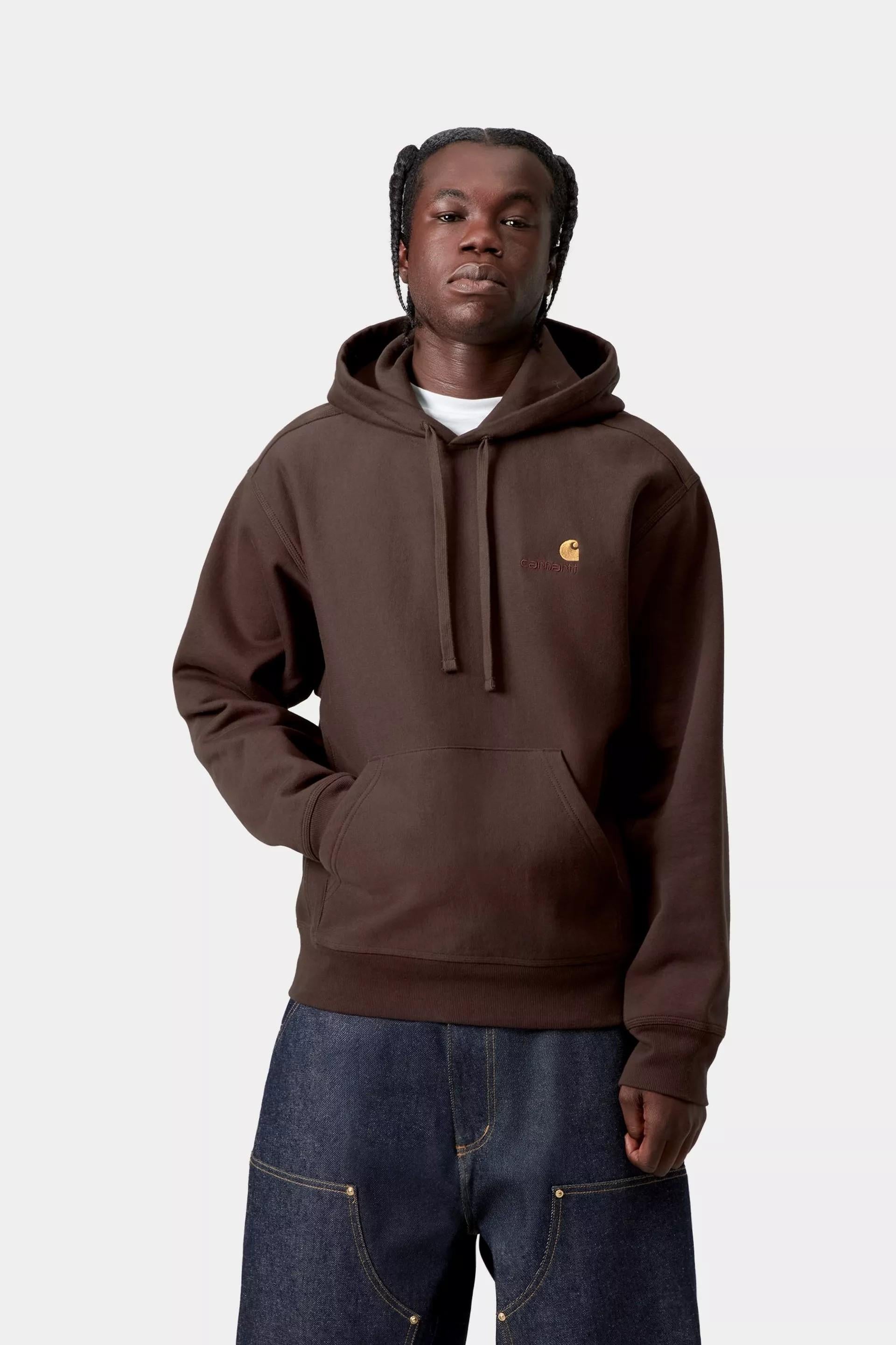 Hooded American Script Sweatshirt I028279 33HXX CARHARTT WIP 