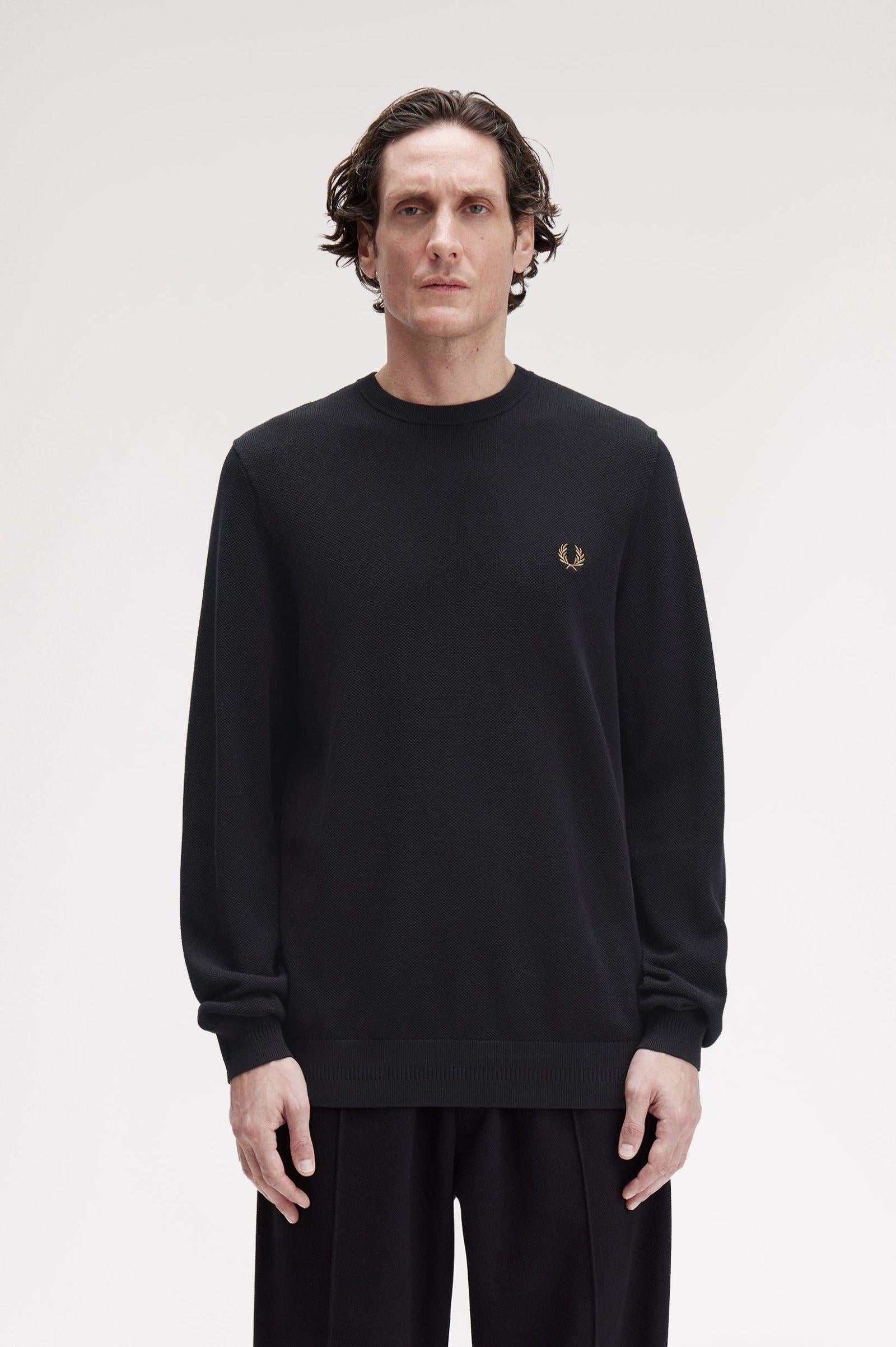 Maglione in piqué K130955 102 FRED PERRY 