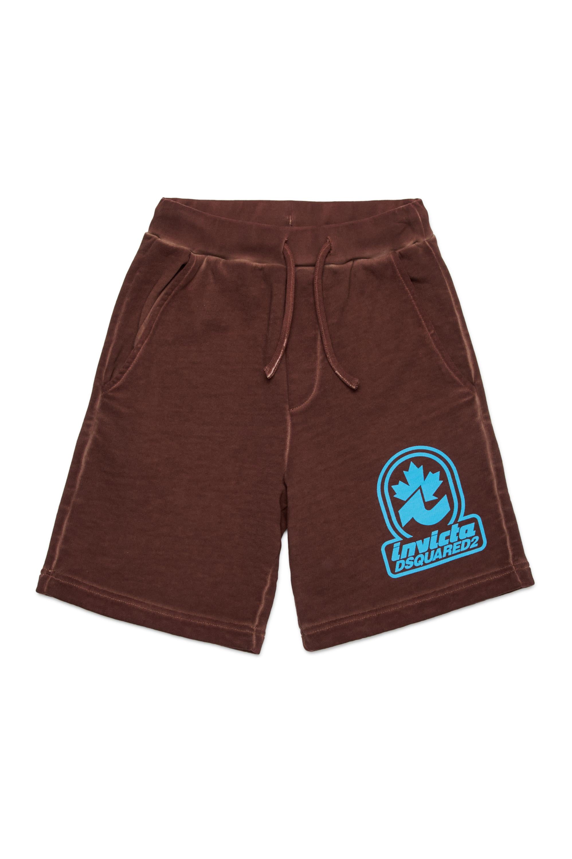 D2Kids Junior Invicta Shorts Brown DQ2908D0AD2 DQ771 DSQUARED2 