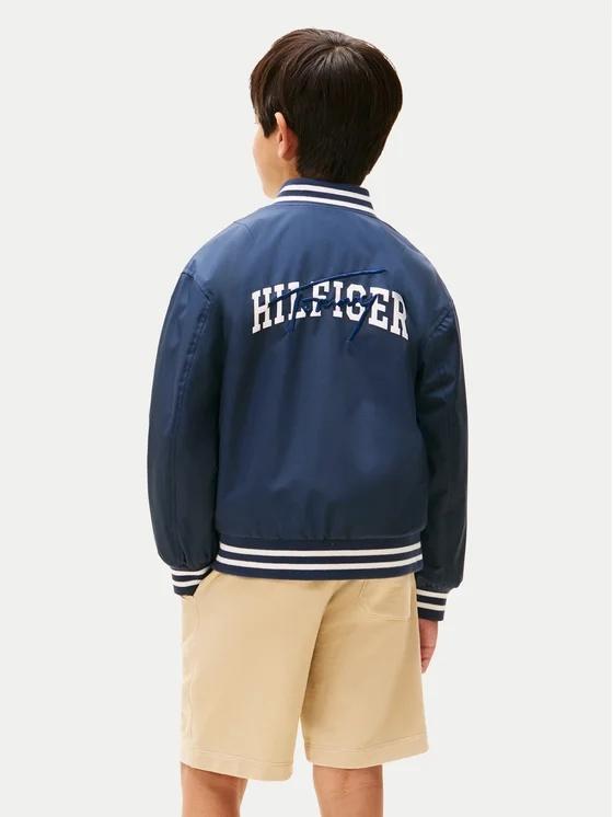 Bomber relaxed fit reversibile con logo THKB0KB09740T C1G TOMMY HILFIGER 