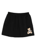 Teddy Bear Elastic Waist Mini Skirt