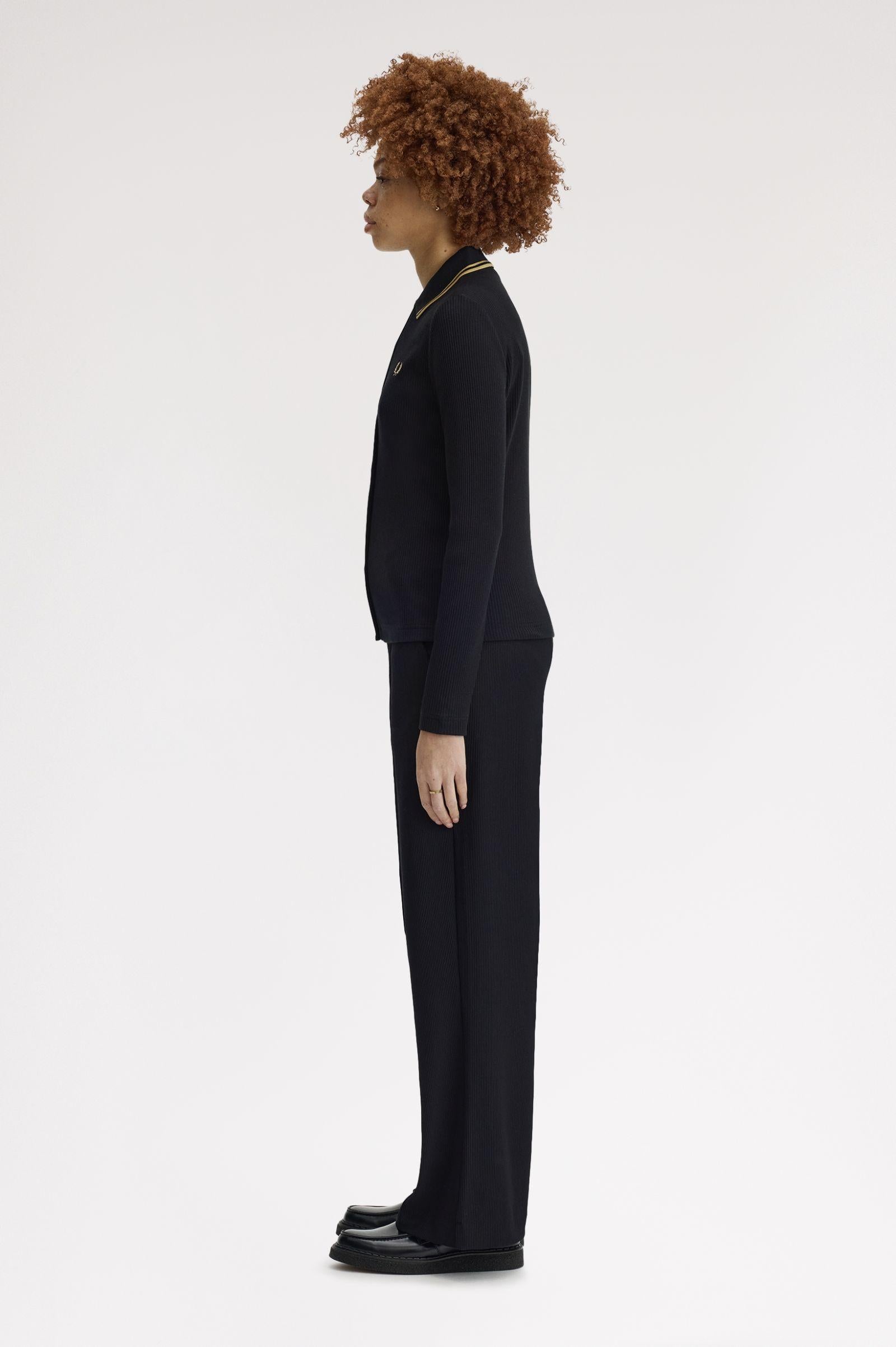 Pantaloni in tricot a coste T210757 102 FRED PERRY 