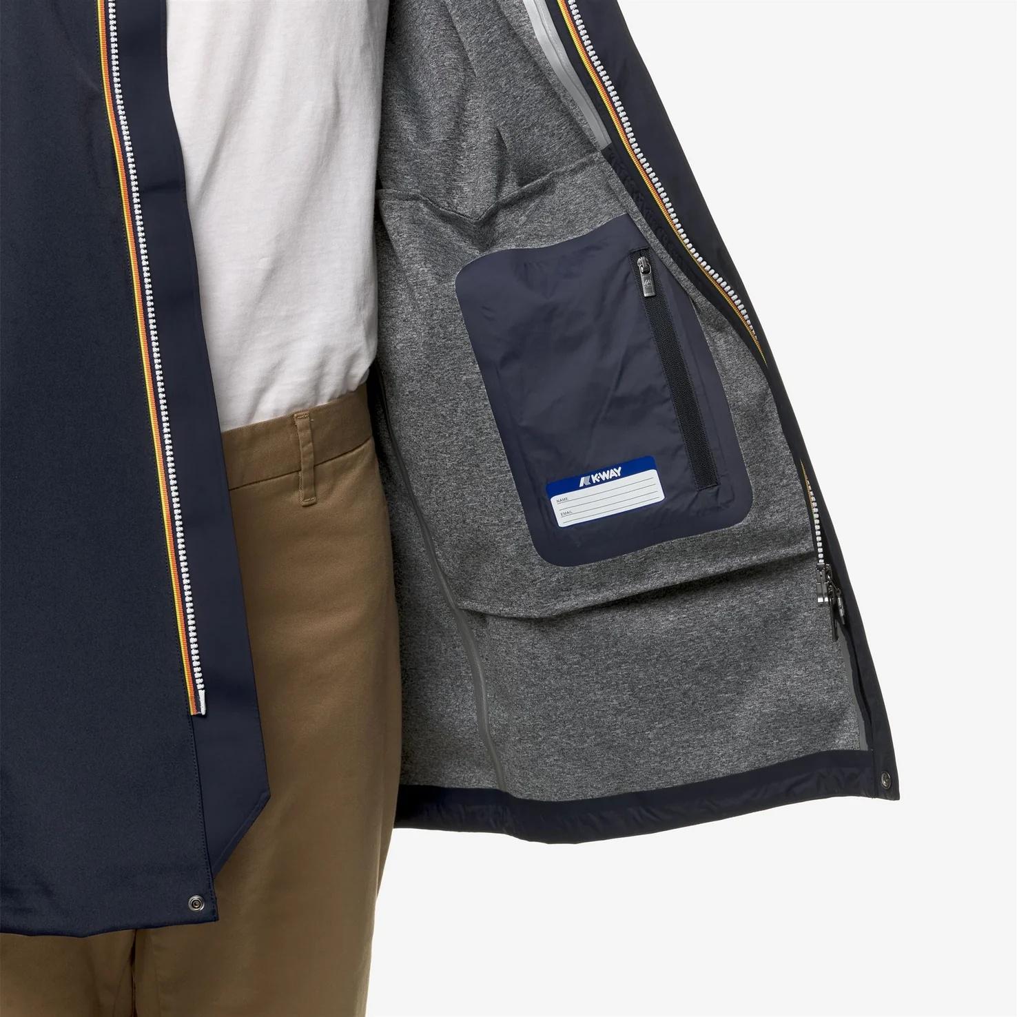 Giacca antipioggia blu da uomo K3131BW K89 K-WAY 