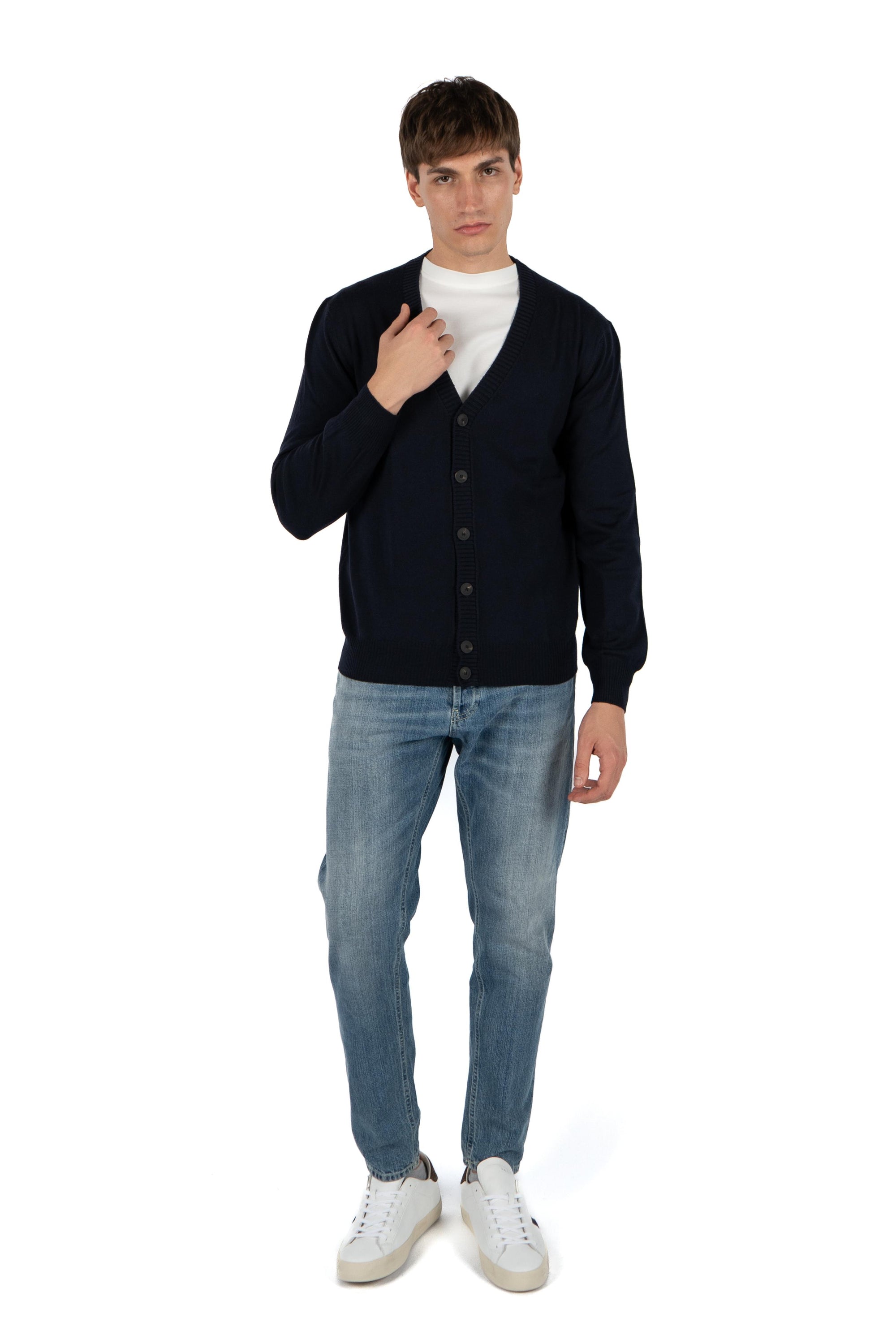 Cardigan scollo a V 57104/14821 598 GRAN SASSO 