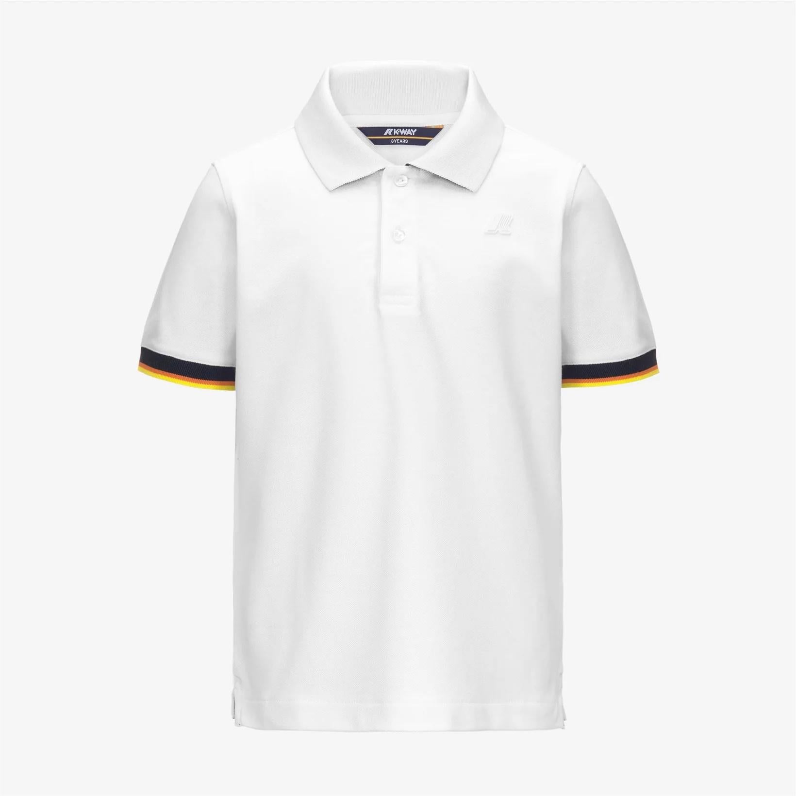 Polo bambini Vincent elasticizzata bianco K6126LW 001A K-WAY 