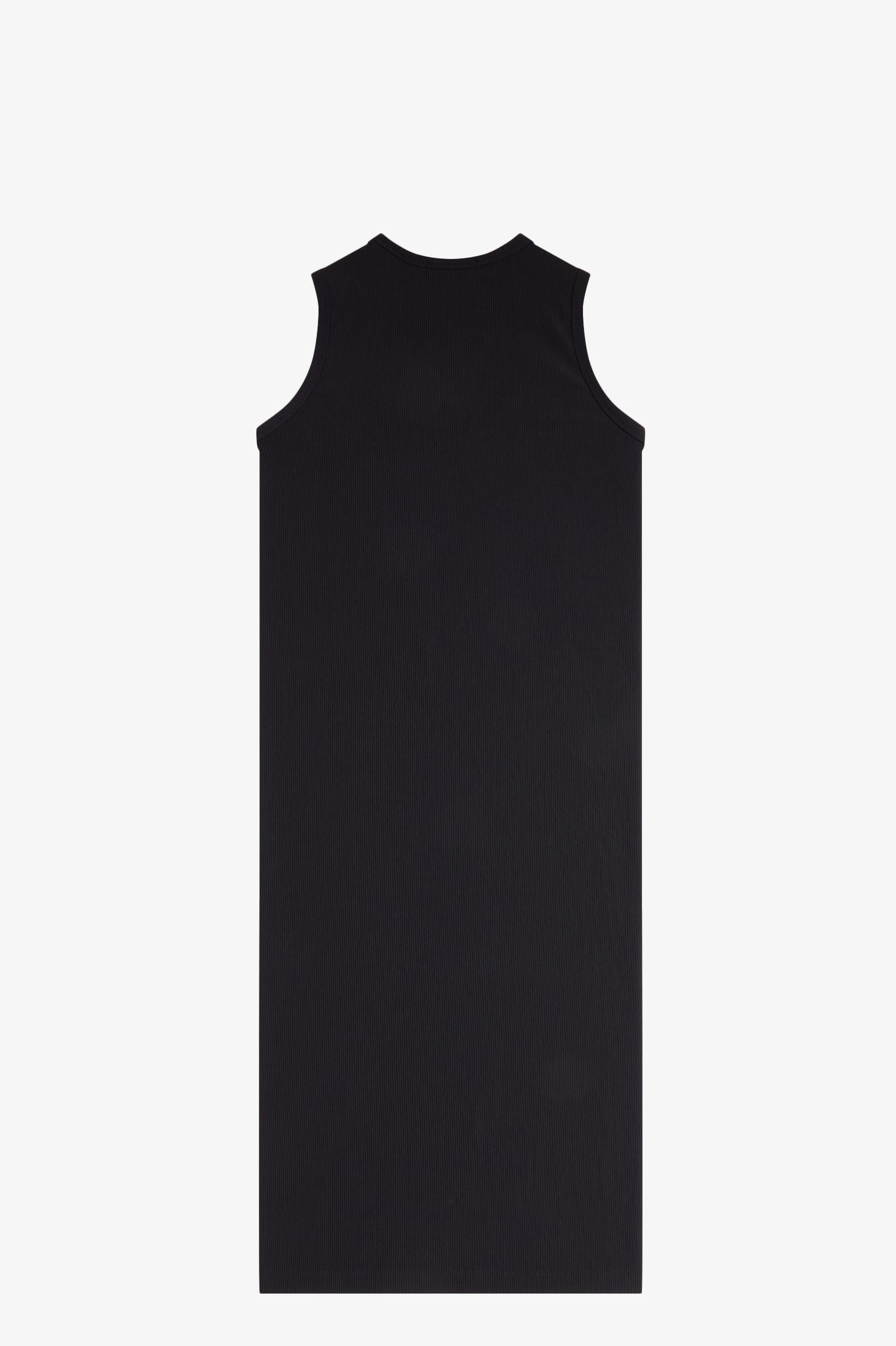 Abito midi giromaniche con logo D217557 102 FRED PERRY 