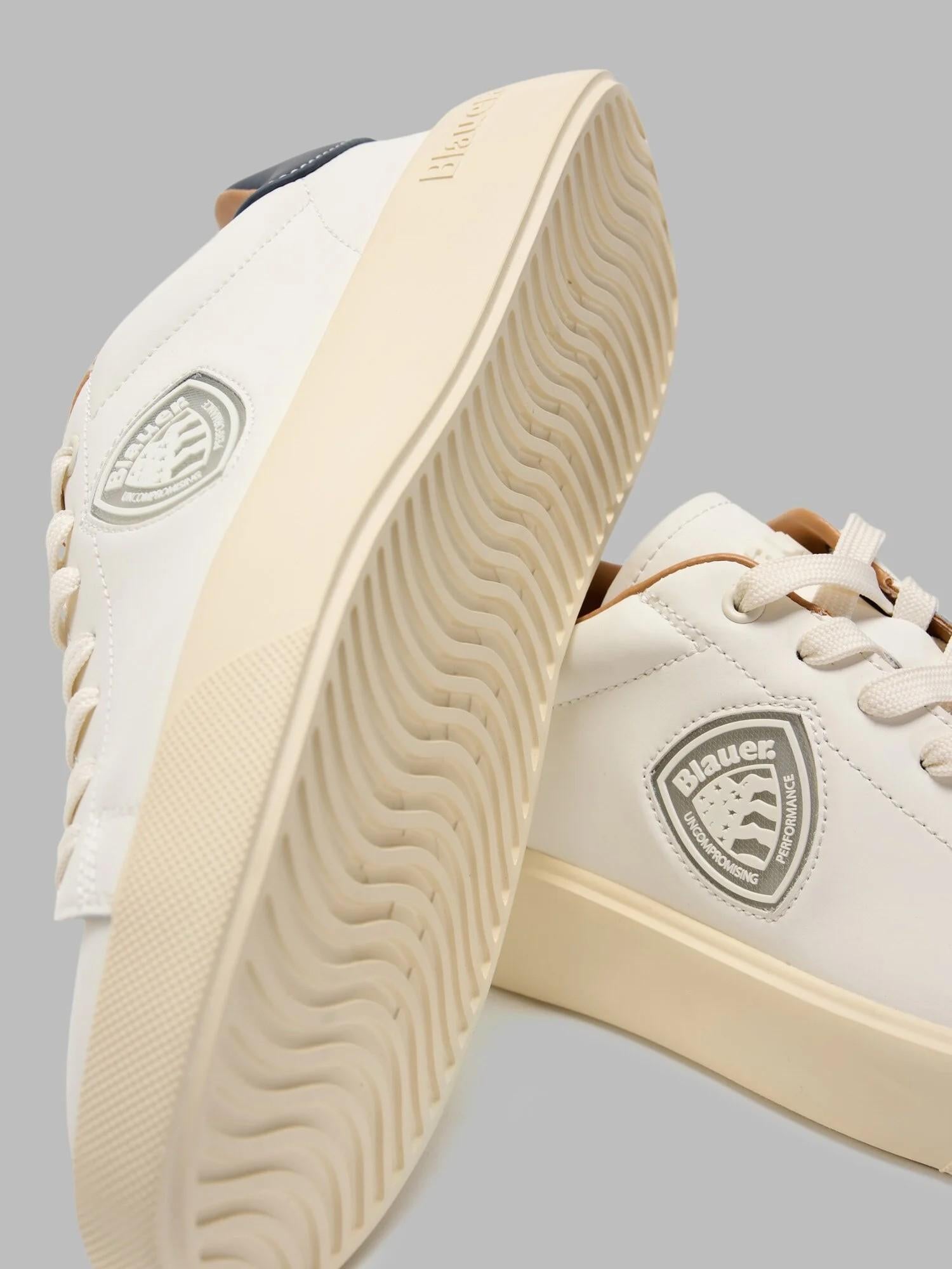 Sneaker Buck07-Lea F5BUCK07LEA WHI BLAUER SHOES 