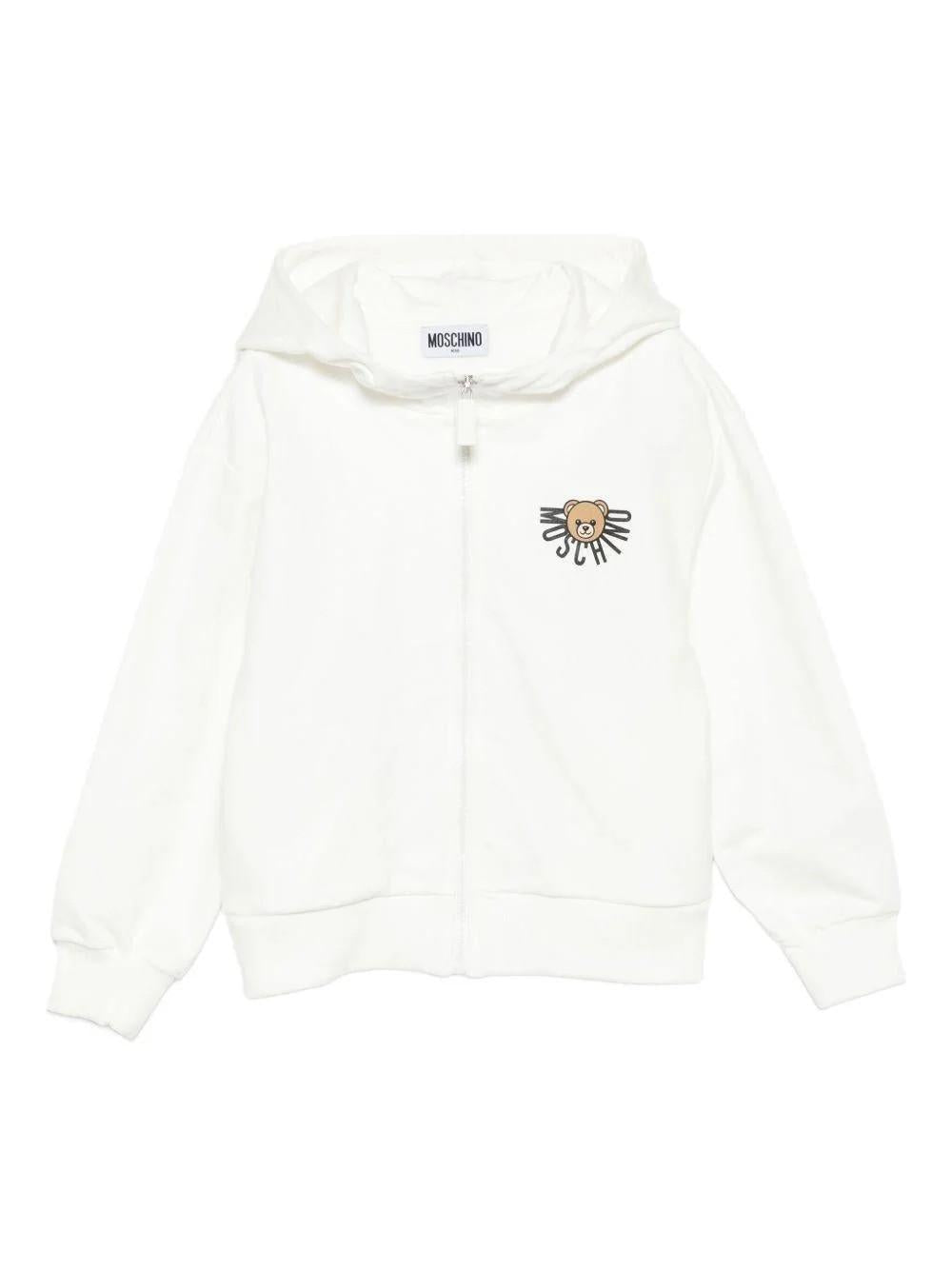 Felpa con stampa Teddy Bear HUF09ELCA40 10063A MOSCHINO KID 