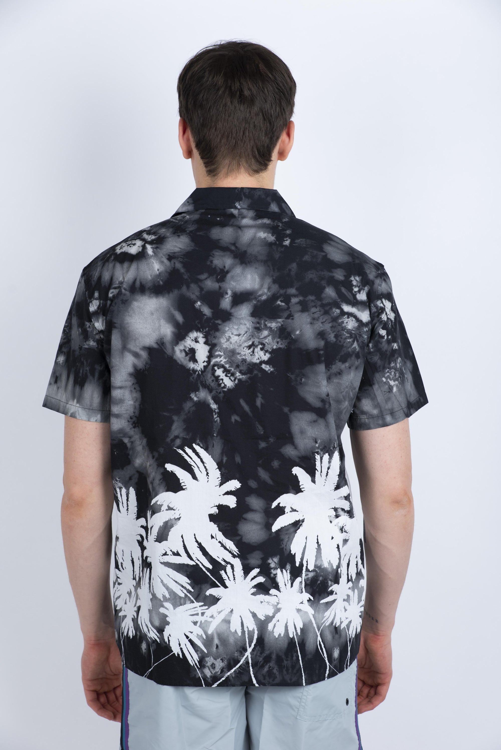 Camicia modello Bowling con stampa nero M817SHPI800 004BW SUNDEK 