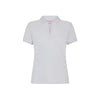 Polo in piquet con logo in strass