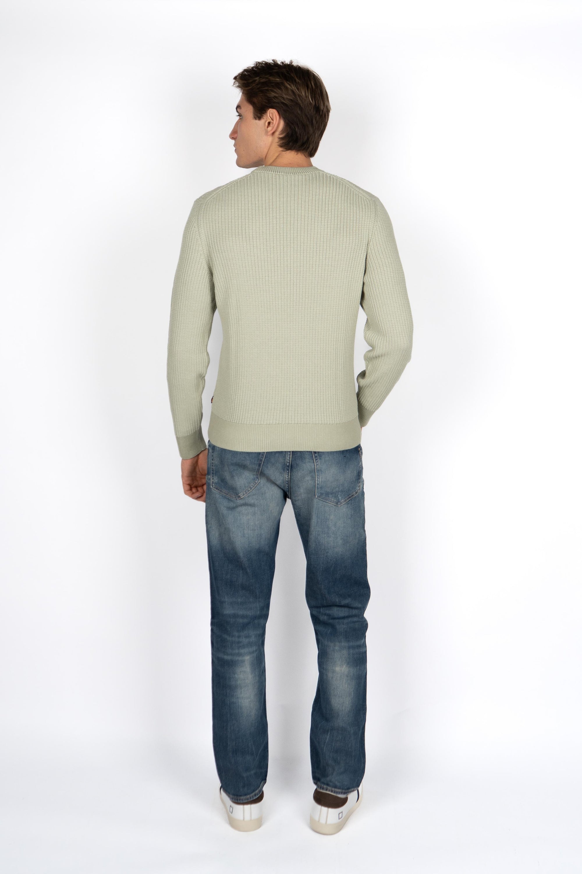 Maglione in misto cotone con lavorazione 3D 50543693 370 BOSS 