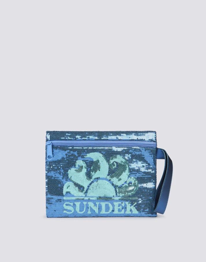 Cher pochette con paillettes azzurro AW912ABPA400 07501 SUNDEK 