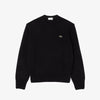 Maglione girocollo in lana cardata