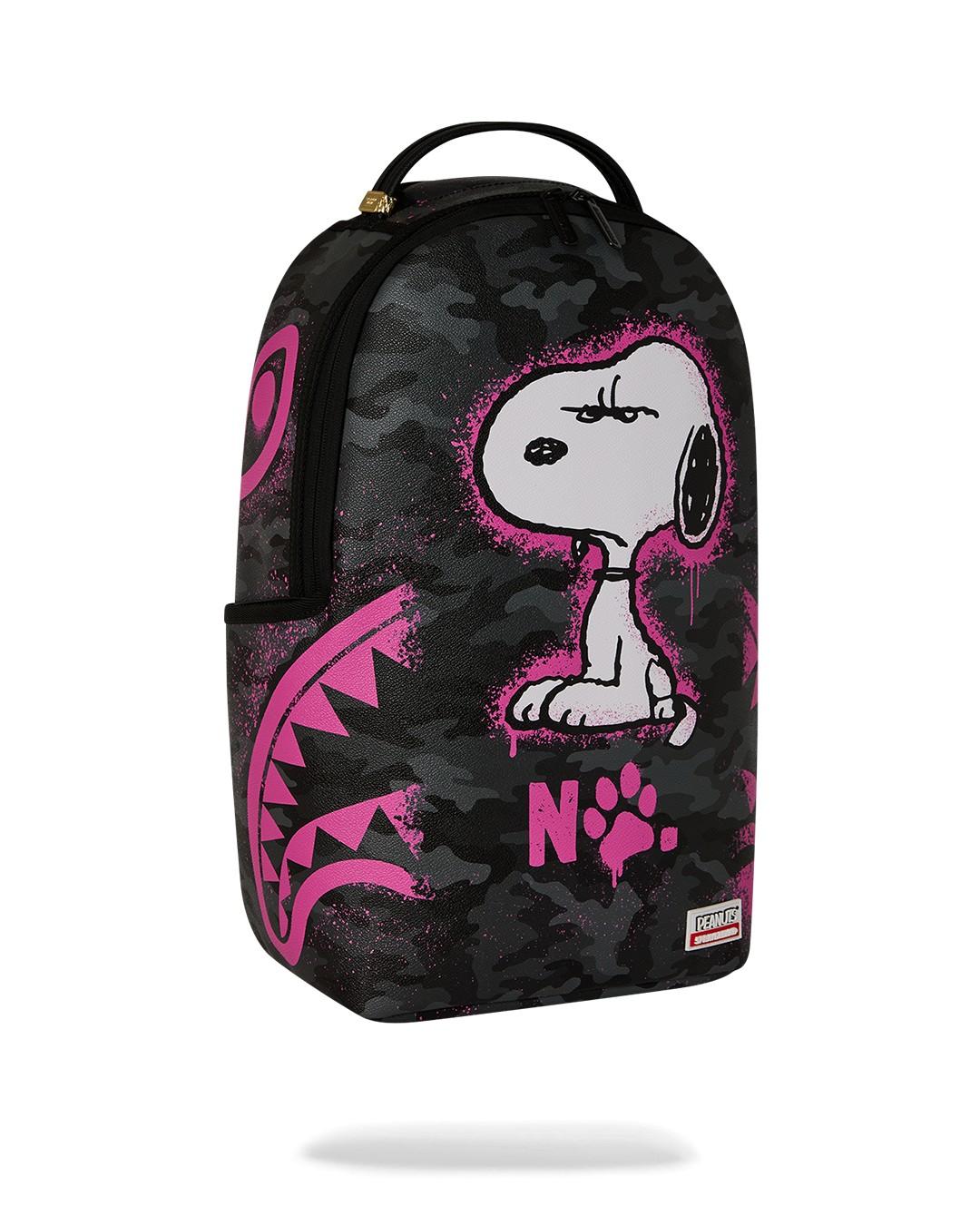 Peanuts Snoopy pink stencil dlxsv backpack 910B8781 NSZ SPRAYGROUND 