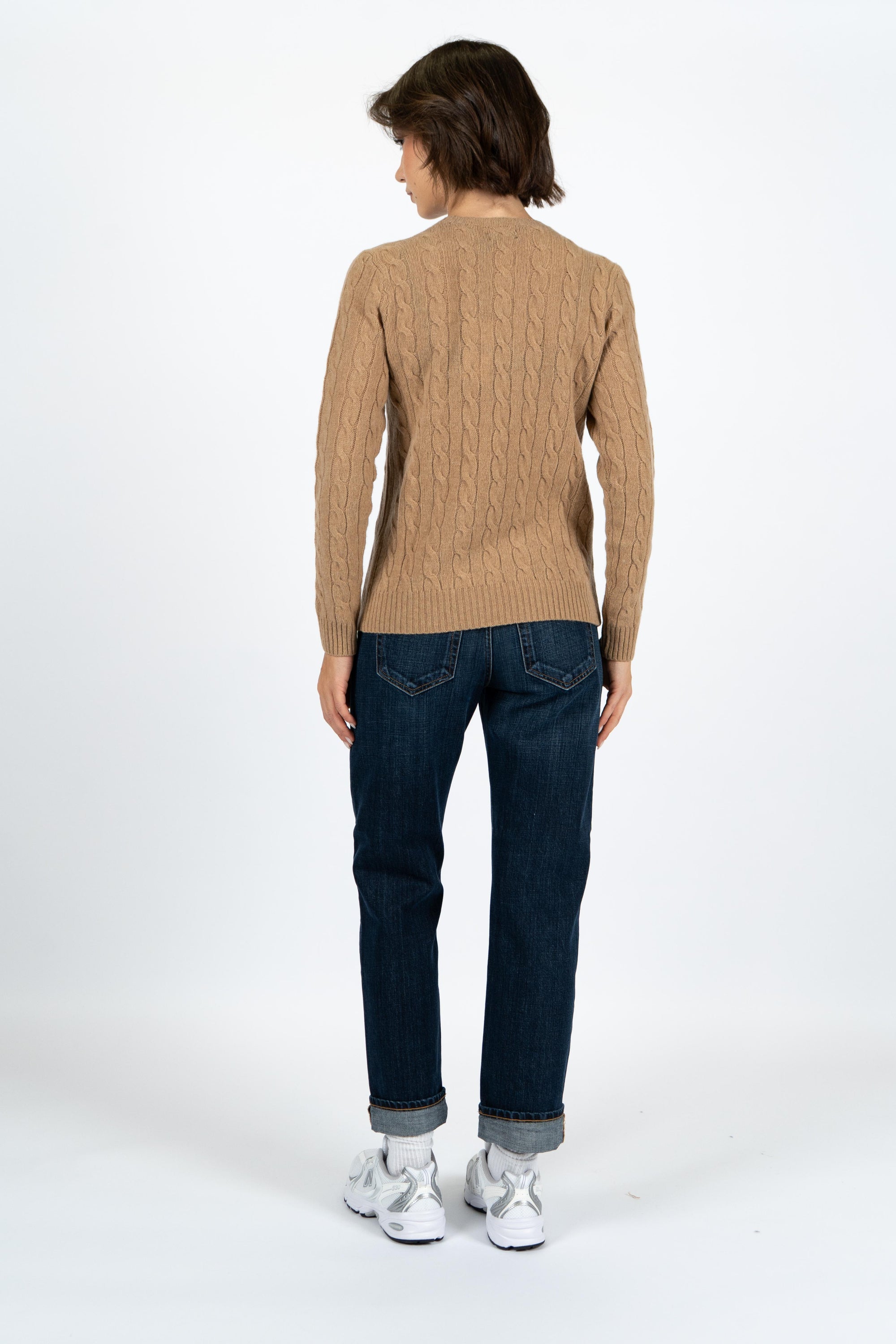 Girocollo in lana e cashmere a trecce 211971865 002 POLO RALPH LAUREN 