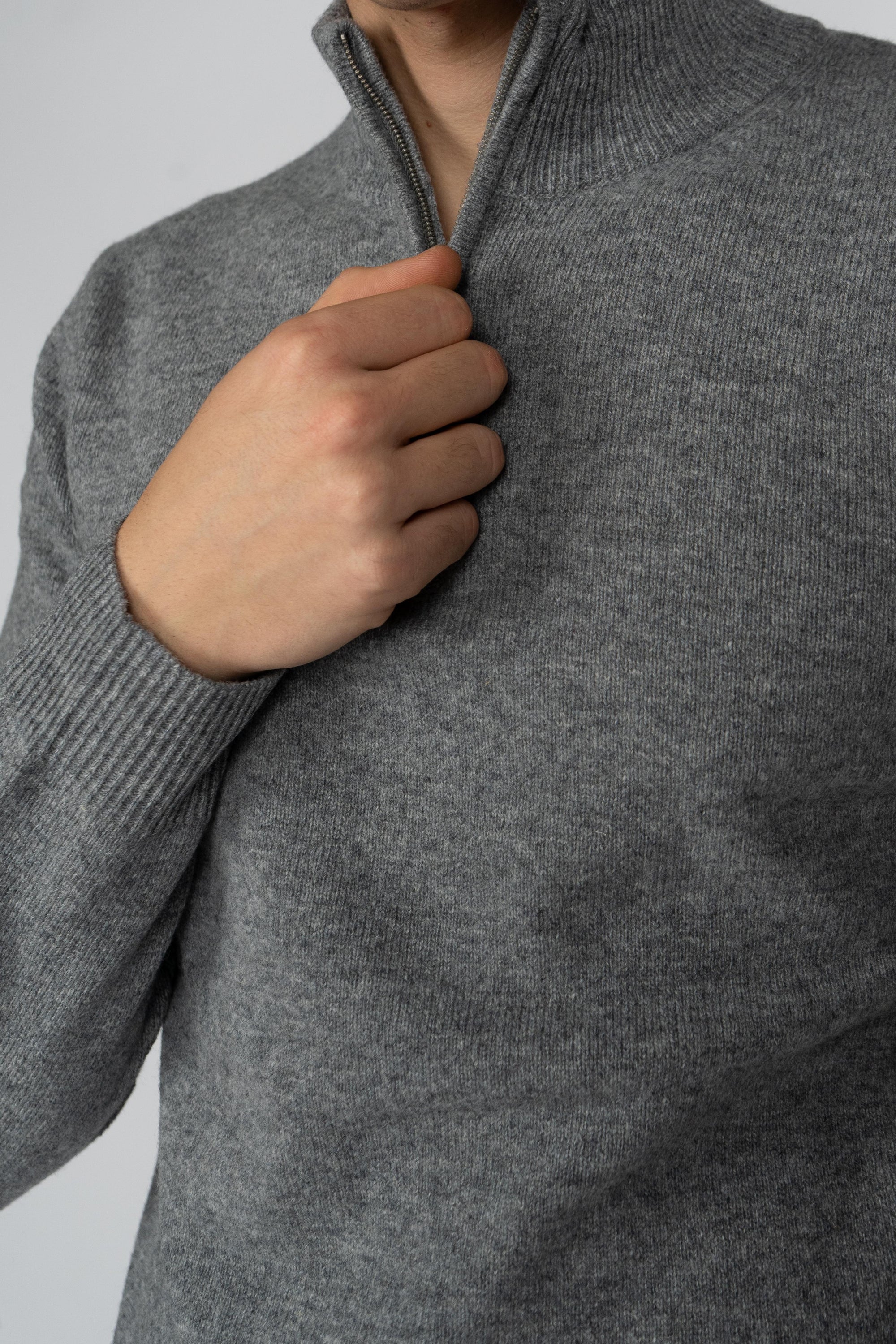 Pullover a mezza zip Jermyn JERM002 00036I MC2 SAINT BARTH 