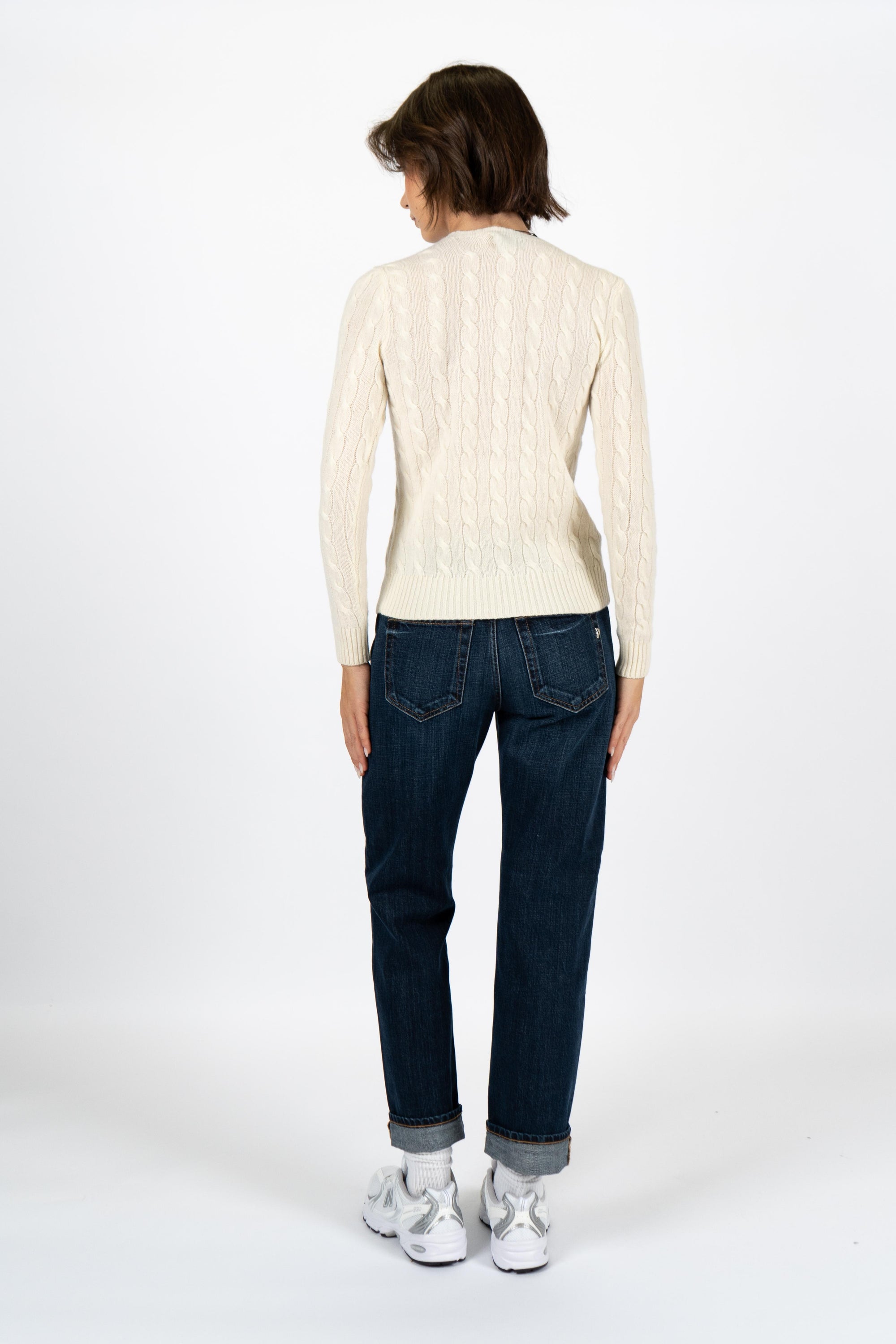 Girocollo in lana e cashmere a trecce 211971865 001 POLO RALPH LAUREN 