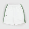 Bermuda bianco con logo Lacoste laterale