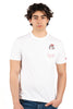 T-shirt Austin bianca con orologio e ricamo Don't steal my time