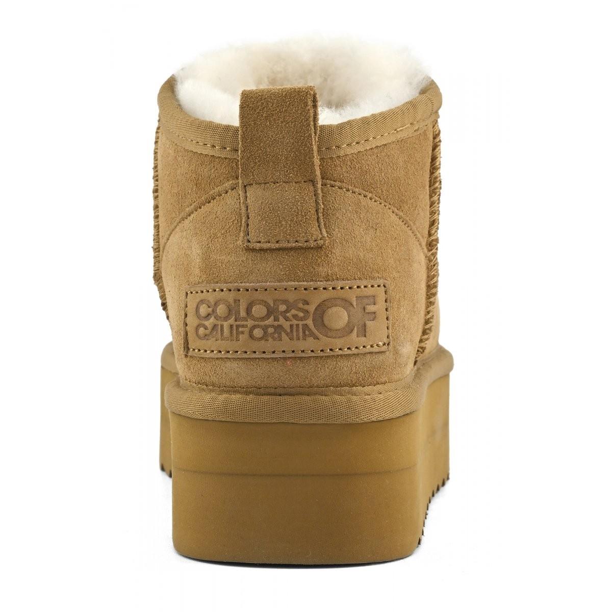 Stivale platform in pelle HCSHEARPLA2 TAN COLORS OF CALIFORNIA 