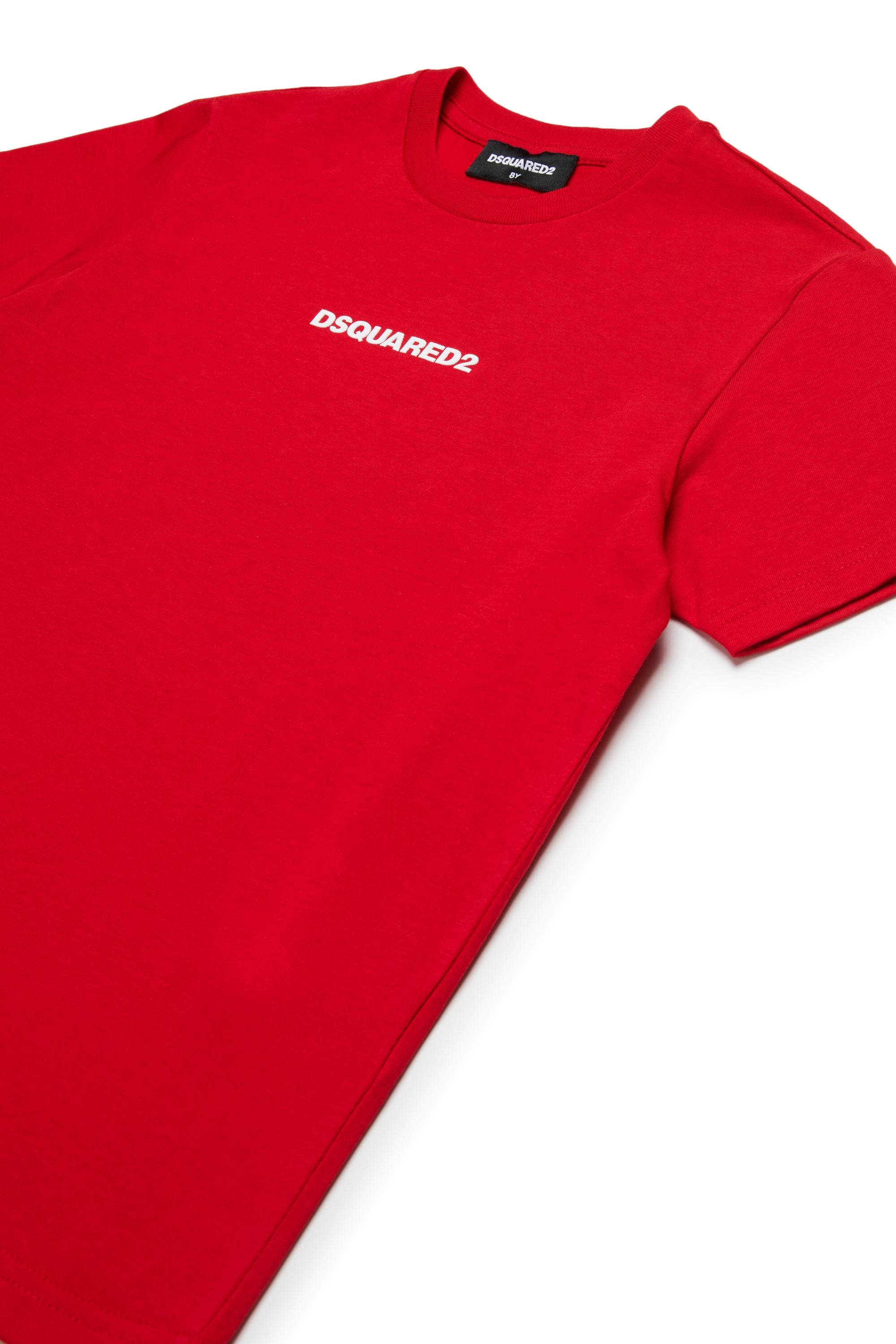 D2Kids Junior Logo T-shirt Red DQ2823D004G DQ405 DSQUARED2 
