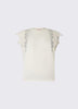 T-shirt con dettagli macramè