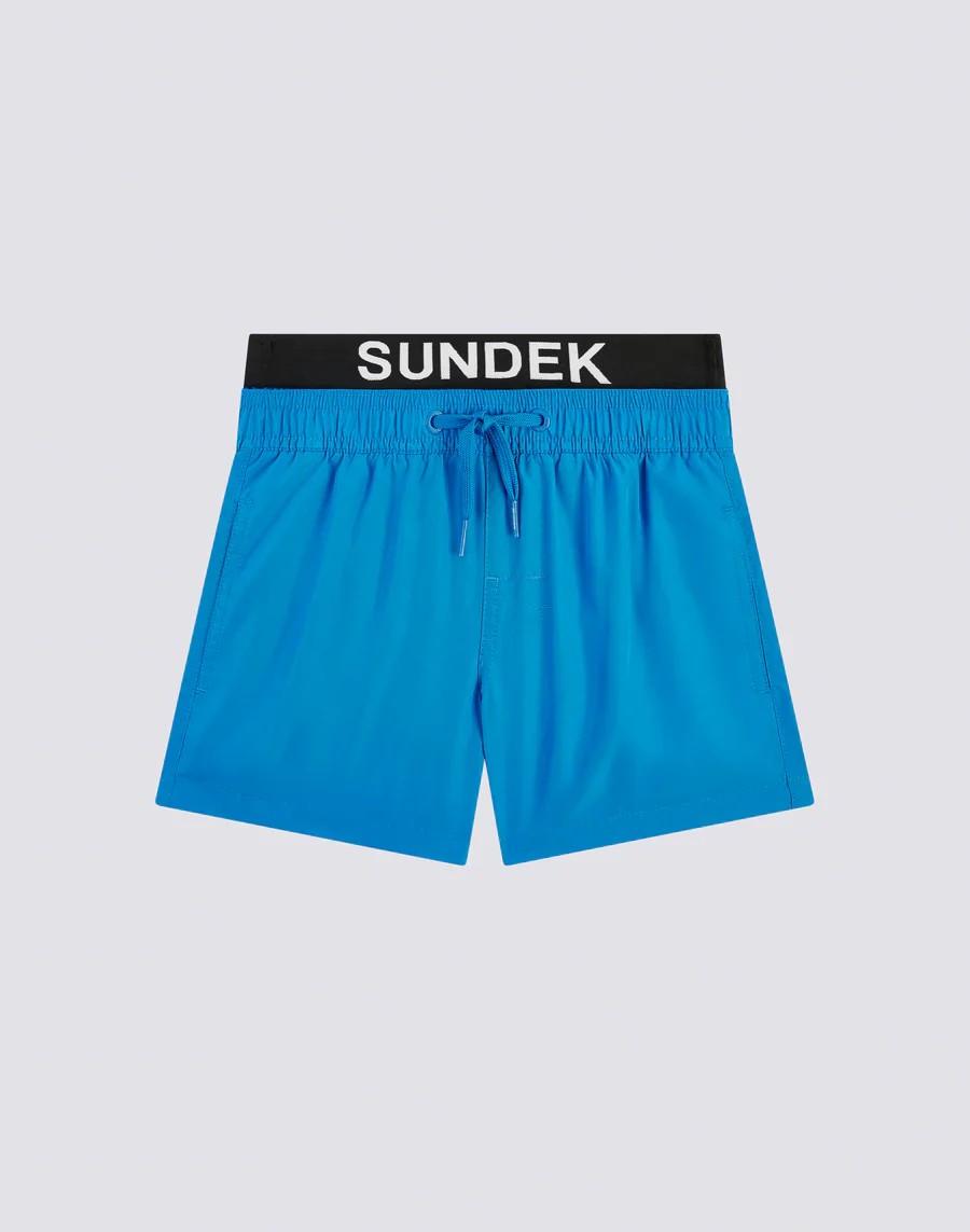 Costume da bagno con elastico logo light poly B721BDP0300 08901 SUNDEK 