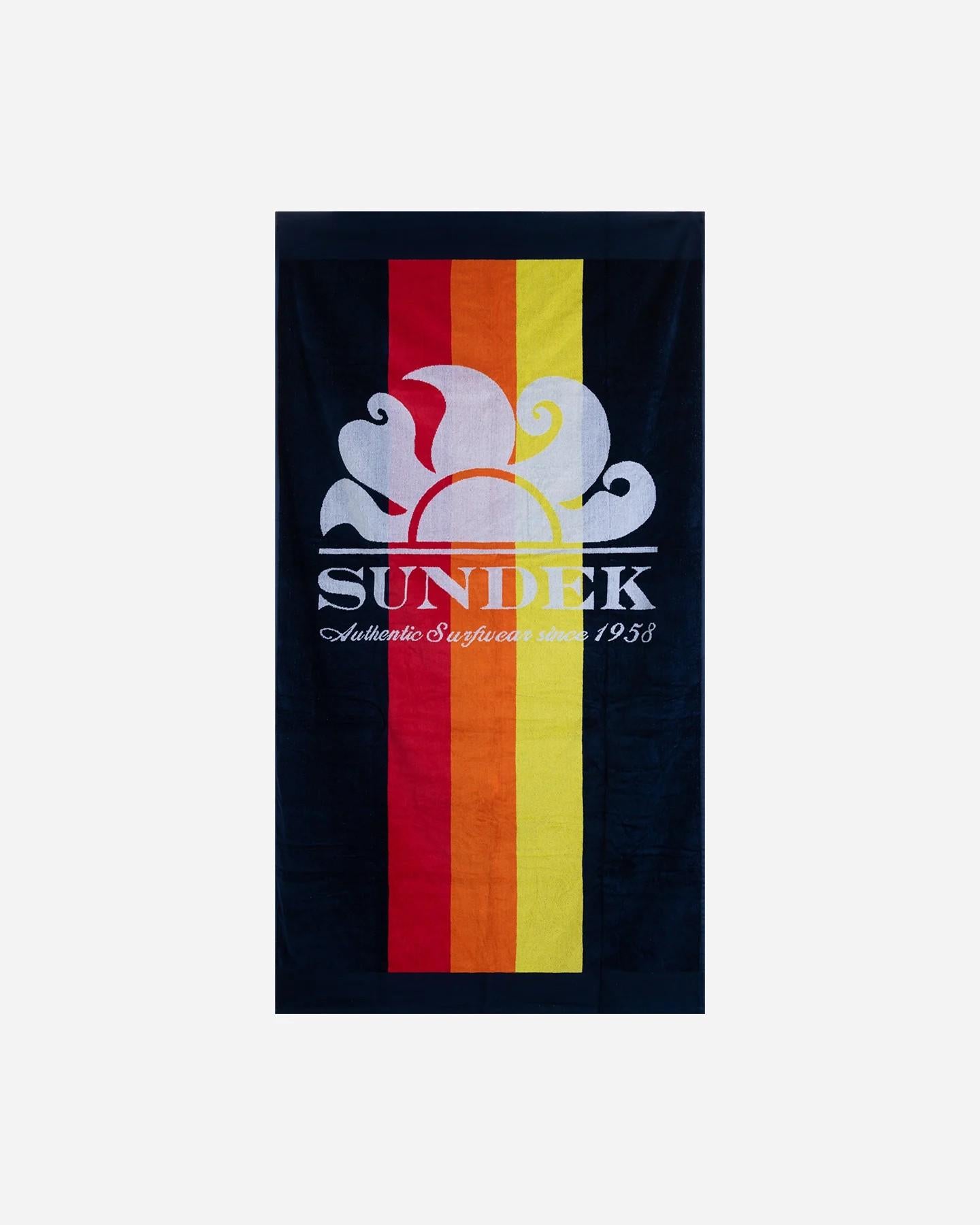 Telo mare Sundek rainbow logo AM385ATC1000 00701 SUNDEK 