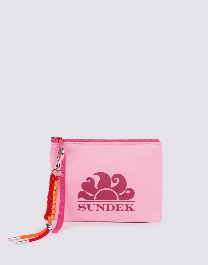 Clutch bag in neoprene camelia AM618ABNP300 23901 SUNDEK 