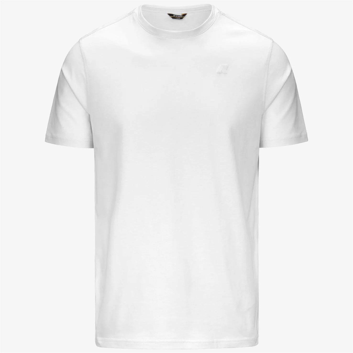 T-Shirt in Cotone Slim Fit Uomo bianco K7125UW 001 K-WAY 