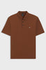 Polo in cotone mercerizzato con doppio monogramma