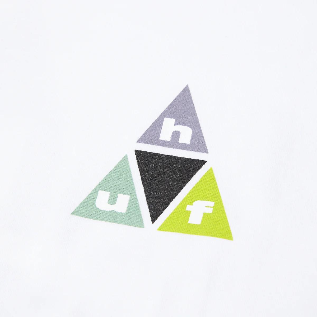 Prism triple triangle t-shirt TS02769 WHITE HUF 
