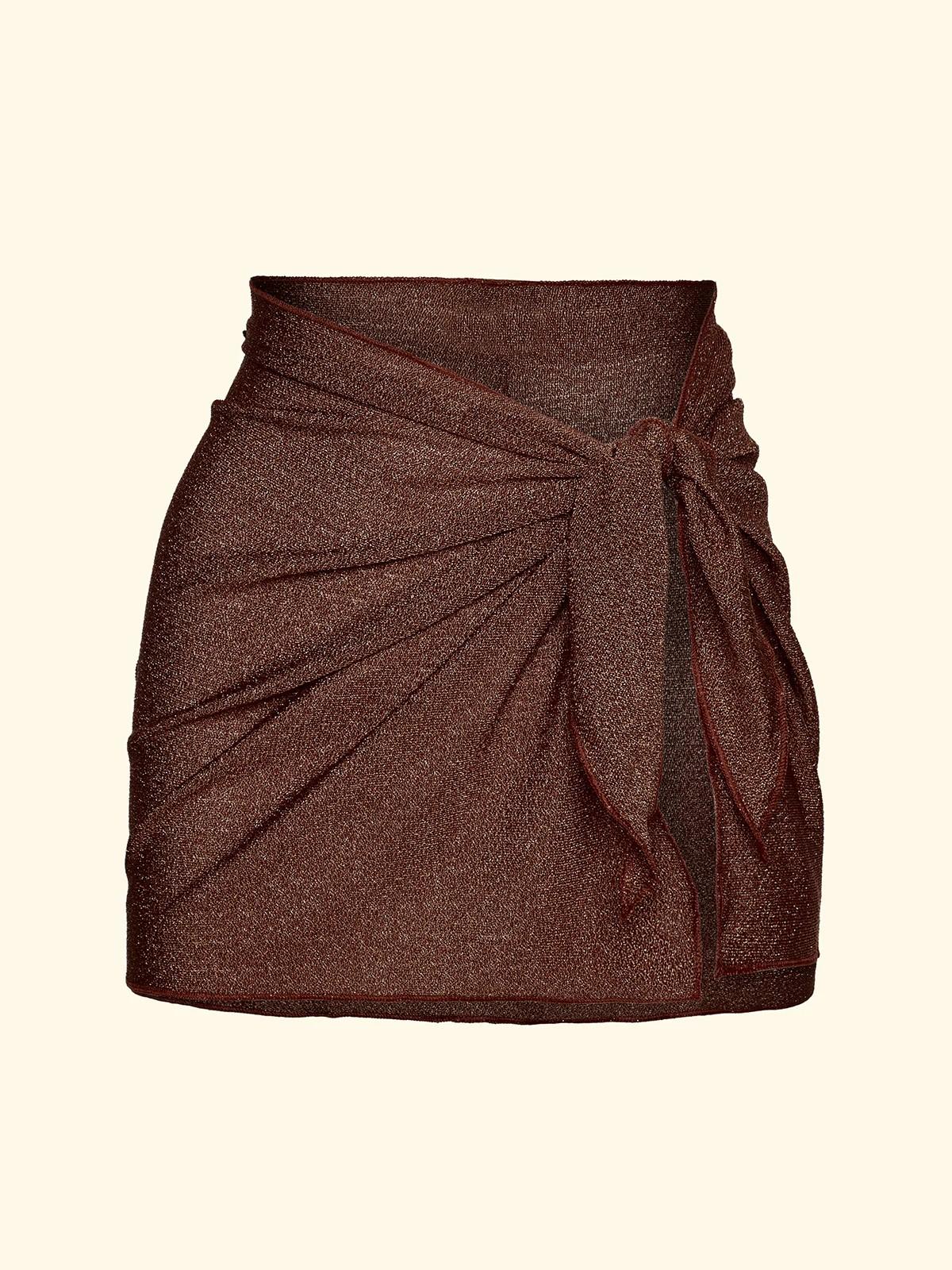 Pareo corto donna marrone FK26SW1147 BN F**K 