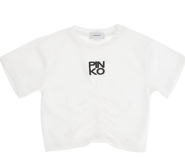 T-shirt cropped Pionko kids KFTS054CJE017 D804A PINKO 