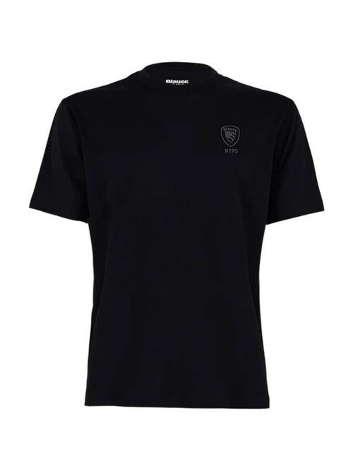T-shirt con logo in tono 25SBLUH02193 999 BLAUER 
