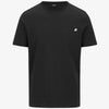 T-Shirt in Cotone Slim Fit Uomo nero con Taschino