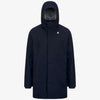 Giacca impermeabile da uomo a 3/4 blu