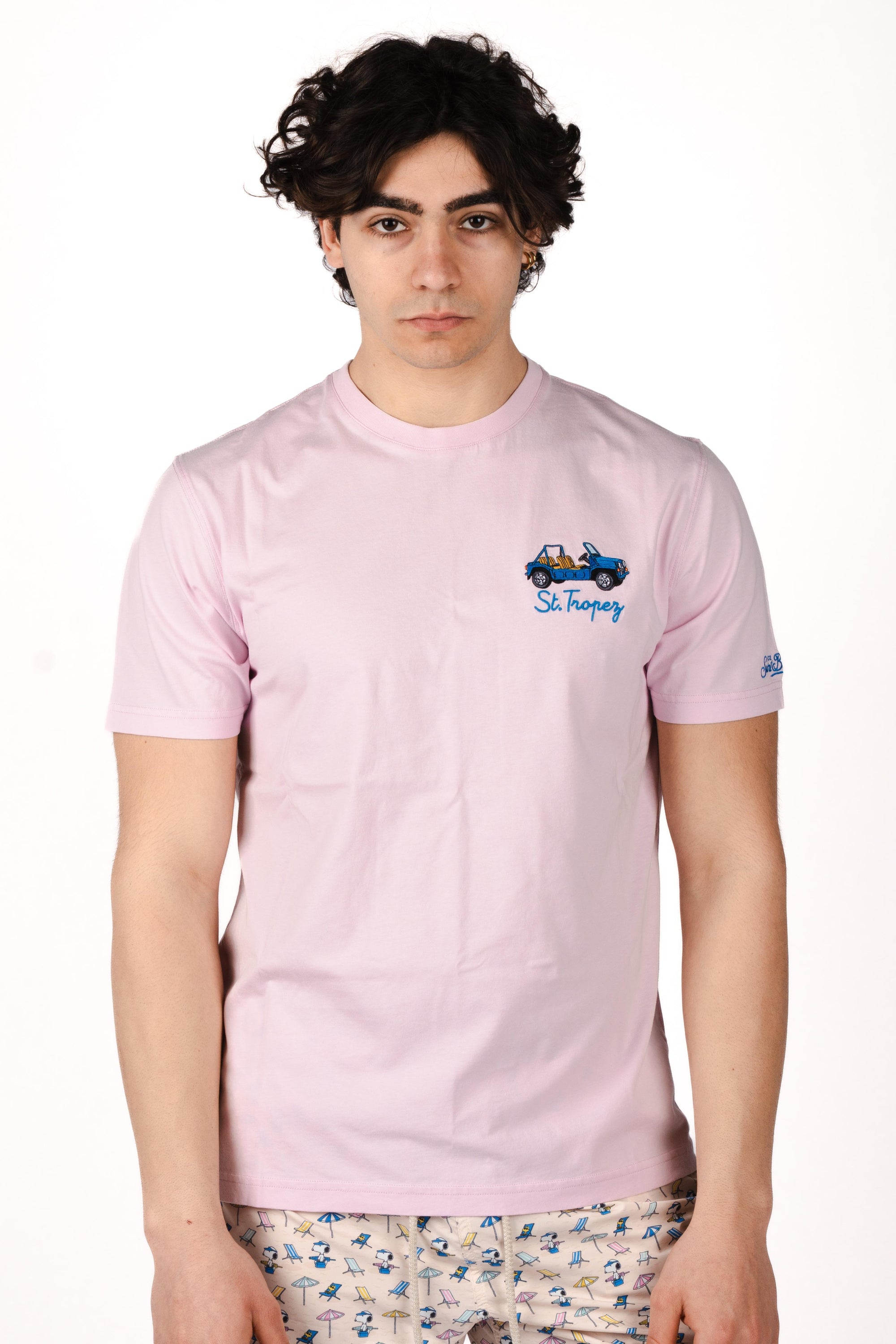 T-shirt Portofino con ricamo St. Tropez POT0001 01045L MC2 SAINT BARTH 
