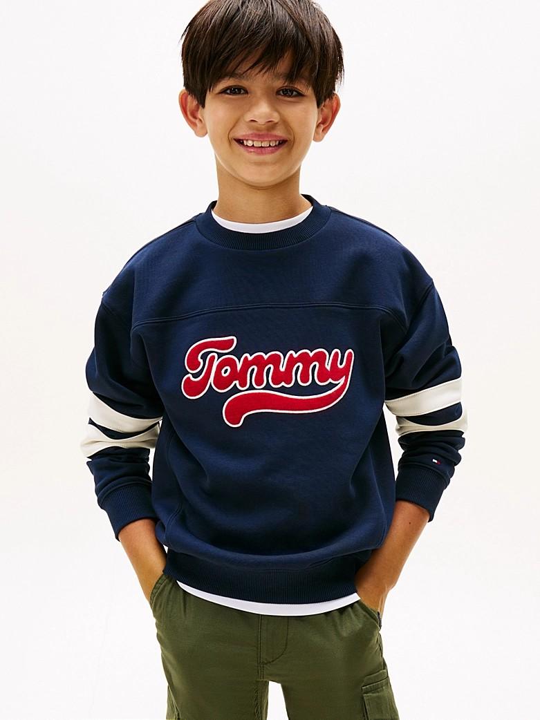 Felpa stile college color block con logo KB0KB09985J C1G TOMMY HILFIGER 