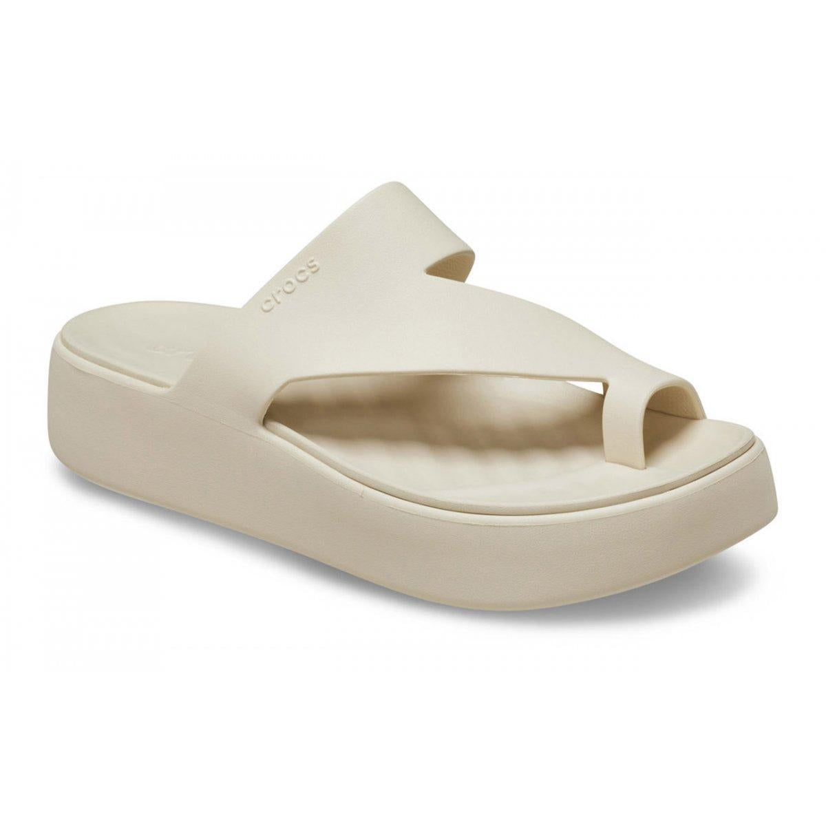 Getaway Platform Toe Loop Donna Sandstone CR210834 SDST CROCS 
