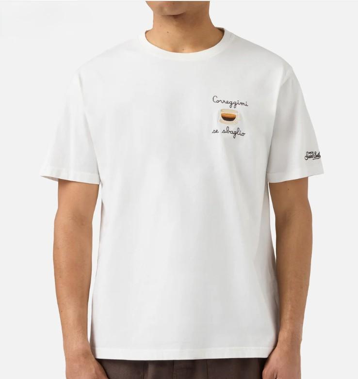 T-shirt Portofino con ricamo Correggimi Se Sbaglio POT0001 04452L MC2 SAINT BARTH 