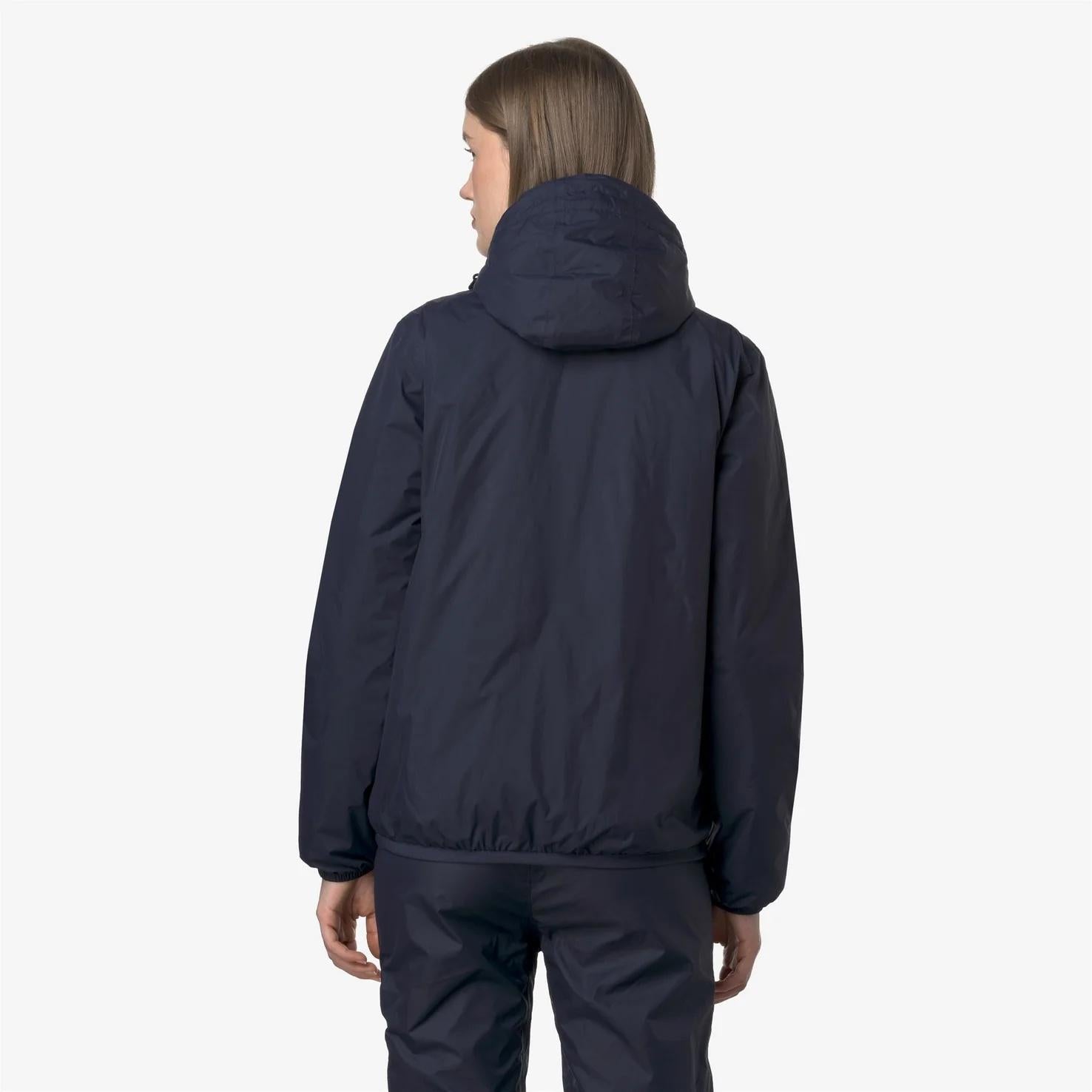 Giacca media calda unisex blu con materiali riciclati K61273W K89 K-WAY 