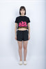 T-shirt crop nero