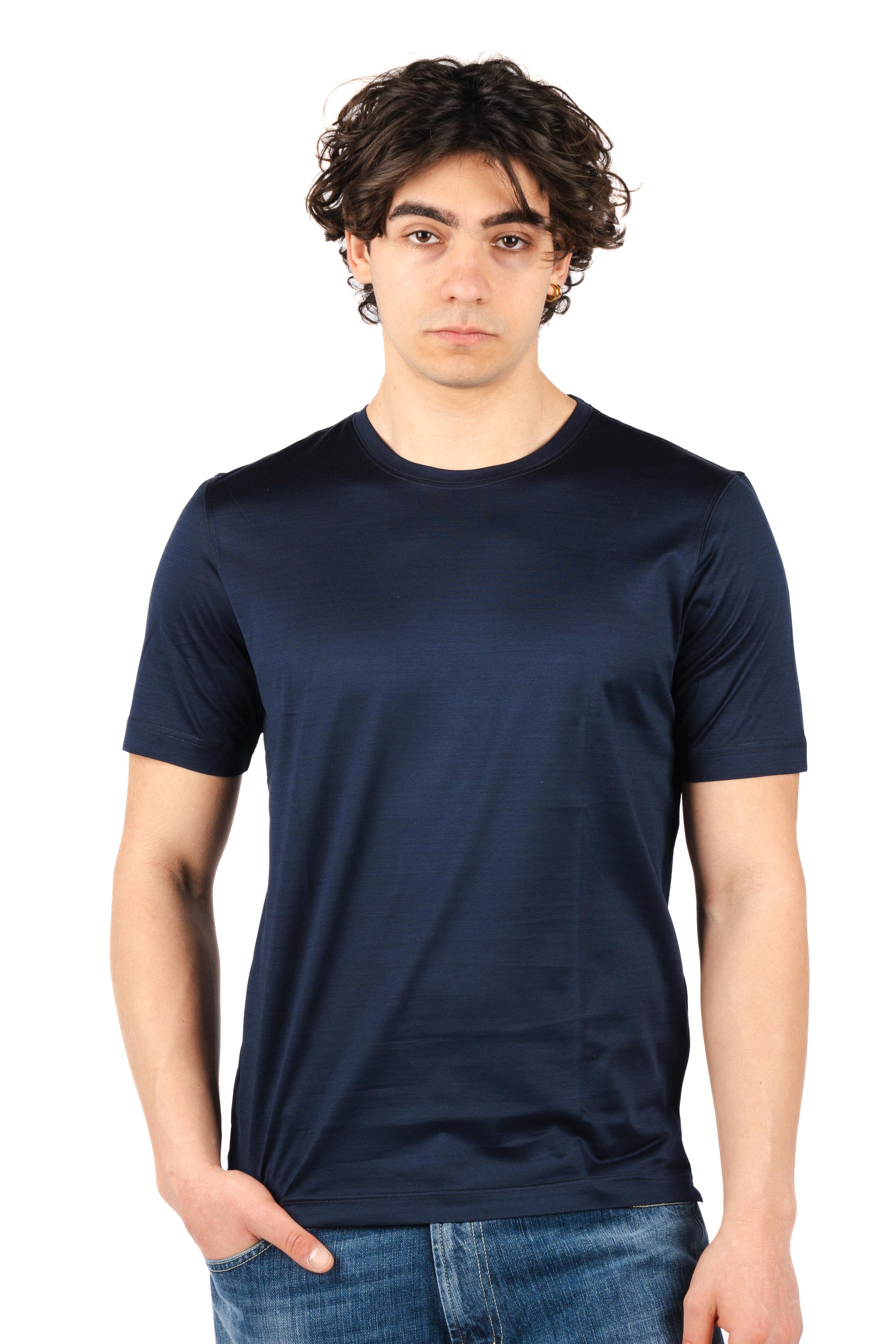 T-shirt in jersey di cotone 60133/74002 598 GRAN SASSO 