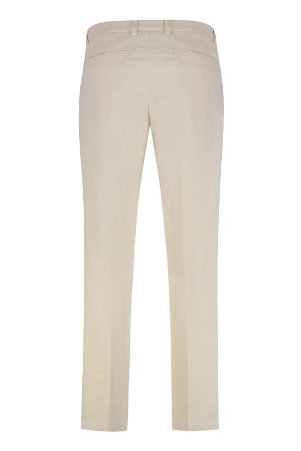 Pantaloni slim fit in gabardine di cotone elasticizzato 50543312 131 BOSS 