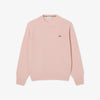 Maglione girocollo in lana cardata