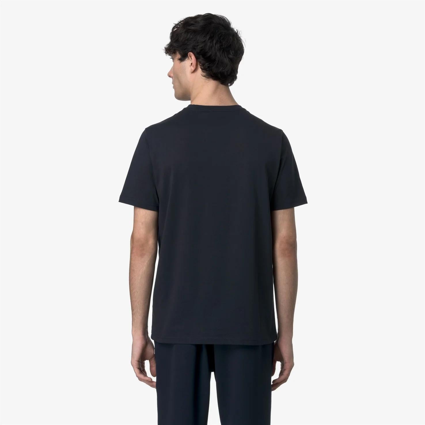 T-Shirt in Cotone Slim Fit Uomo blu K7125UW K89 K-WAY 
